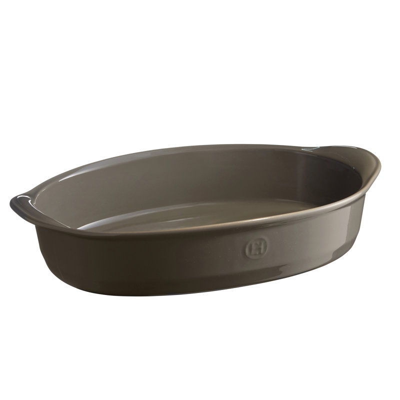 Emile Henry 4 Qt. Ceramic Oval Baking Dish Ultime with Lid